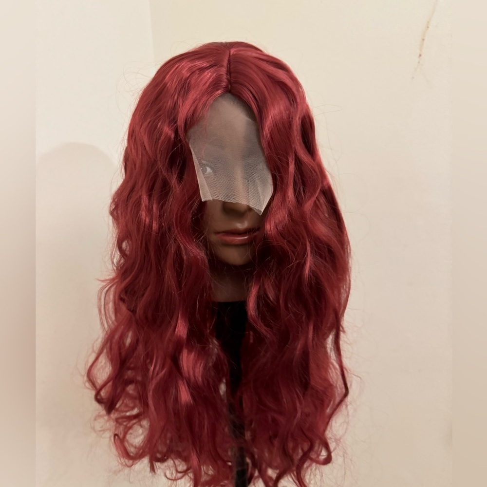Wavy Red Lace Front Wig